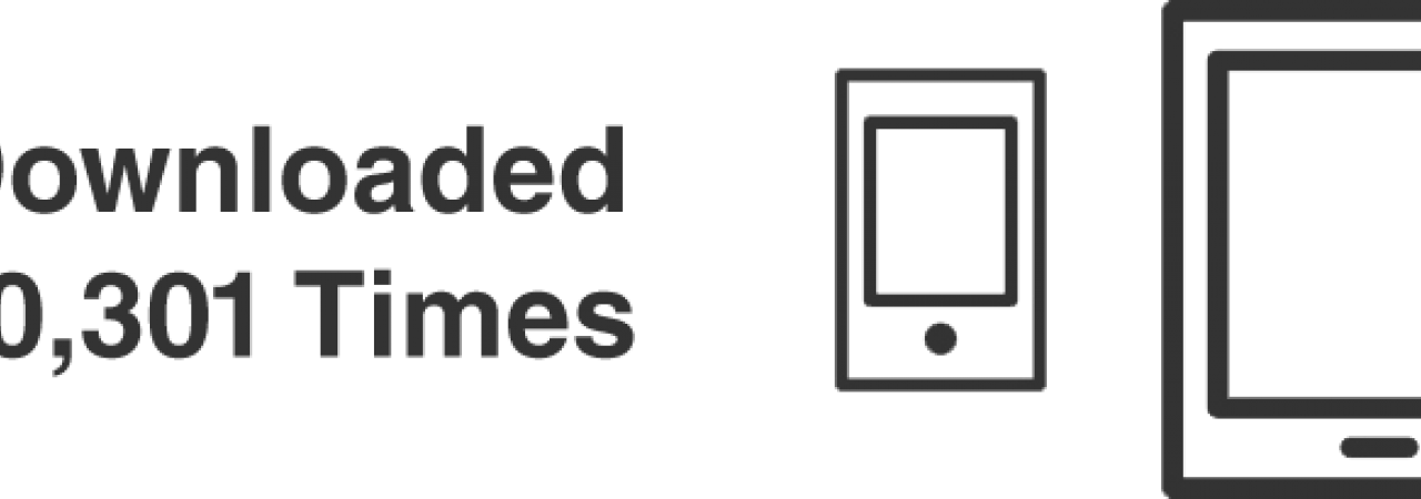 Mobile tech icons with the words Downloaded 30,301 times