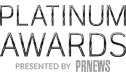Platinum Awards presented by PRNEWS logo